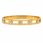 Radiant Flower Bangle ( Small Wrist size)
