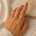 Radiant Rectangle Ring