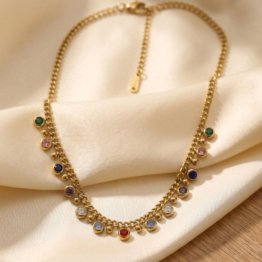 Rainbow Charm Necklace