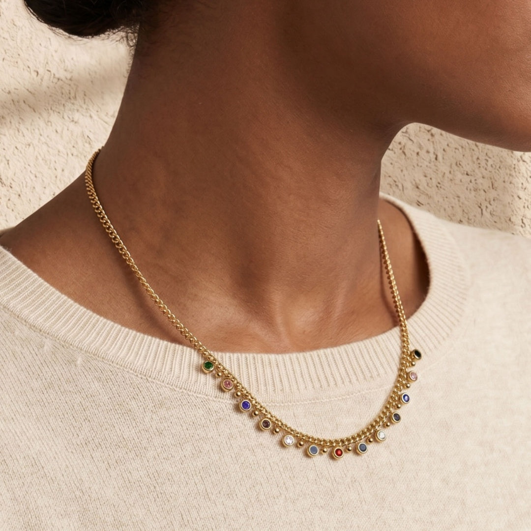 Rainbow Charm Necklace