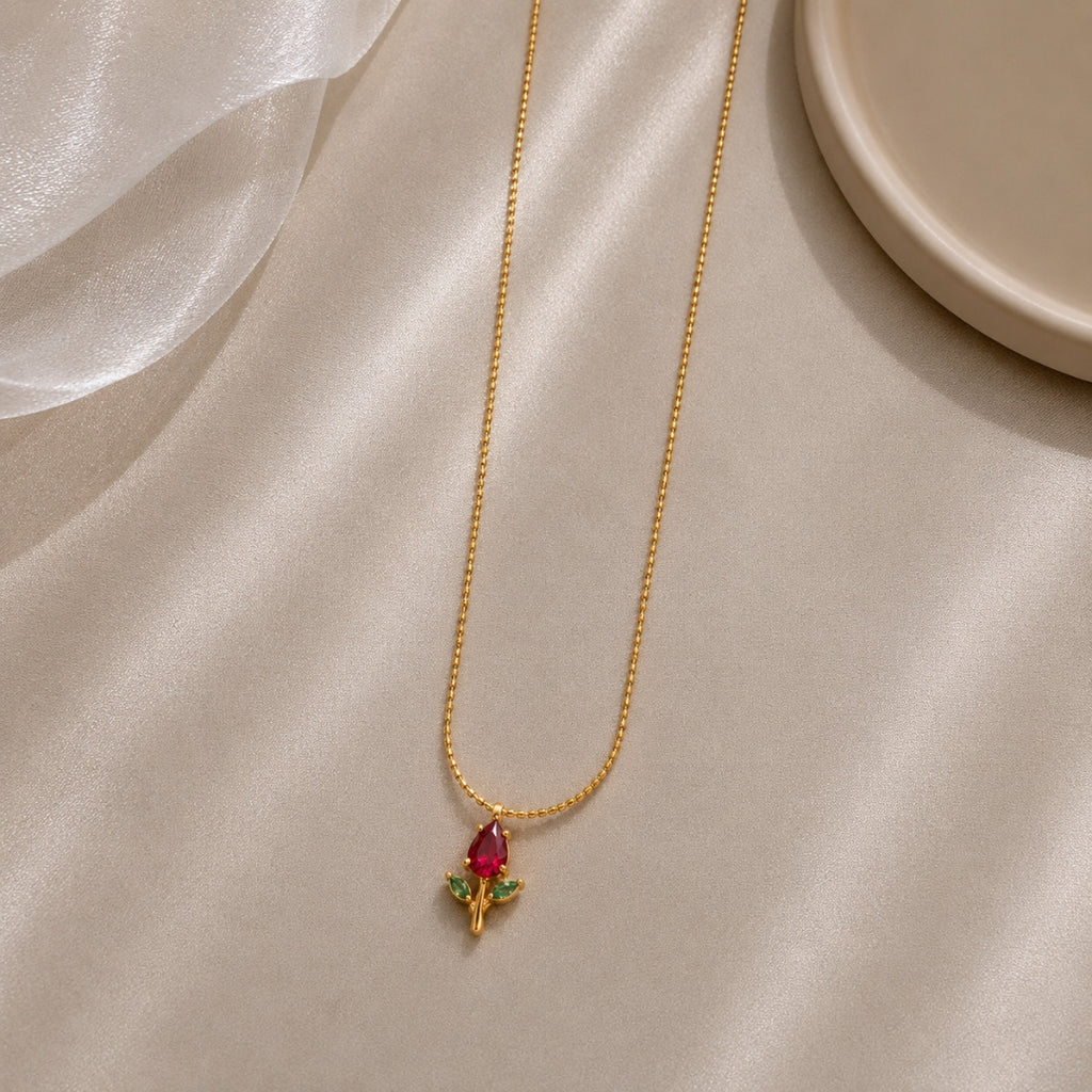 Ruby Rose Necklace