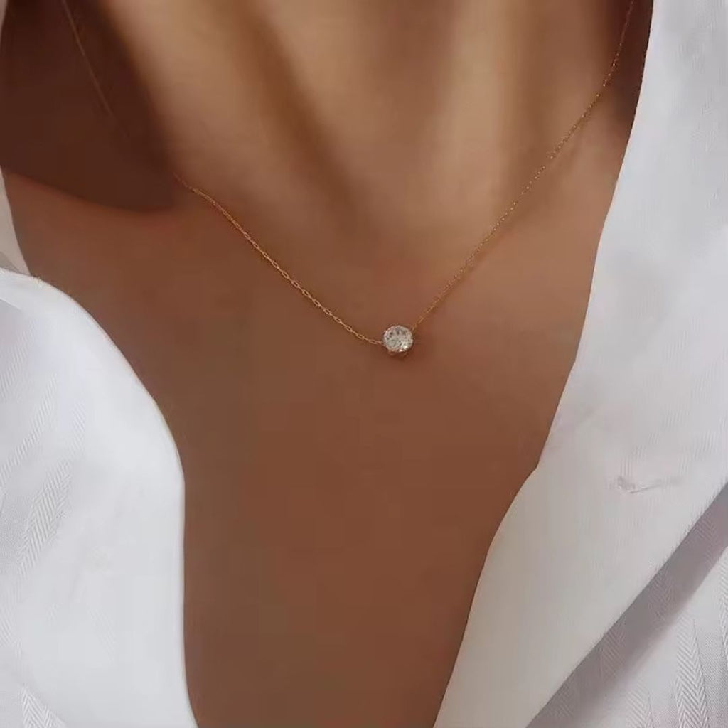Solitaire Diamond Necklace