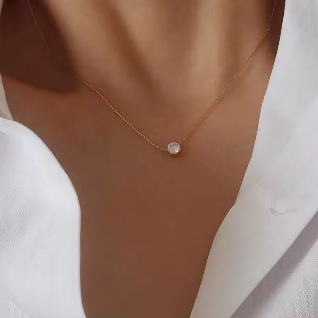 Solitaire Diamond Necklace