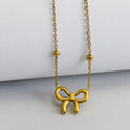 Tiny Bow Elegance Necklace