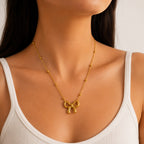 Tiny Bow Elegance Necklace