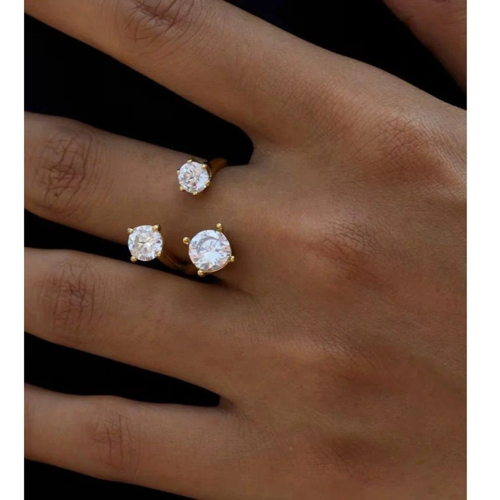 Triple Diamond Glow Ring