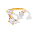 Triple Diamond Glow Ring