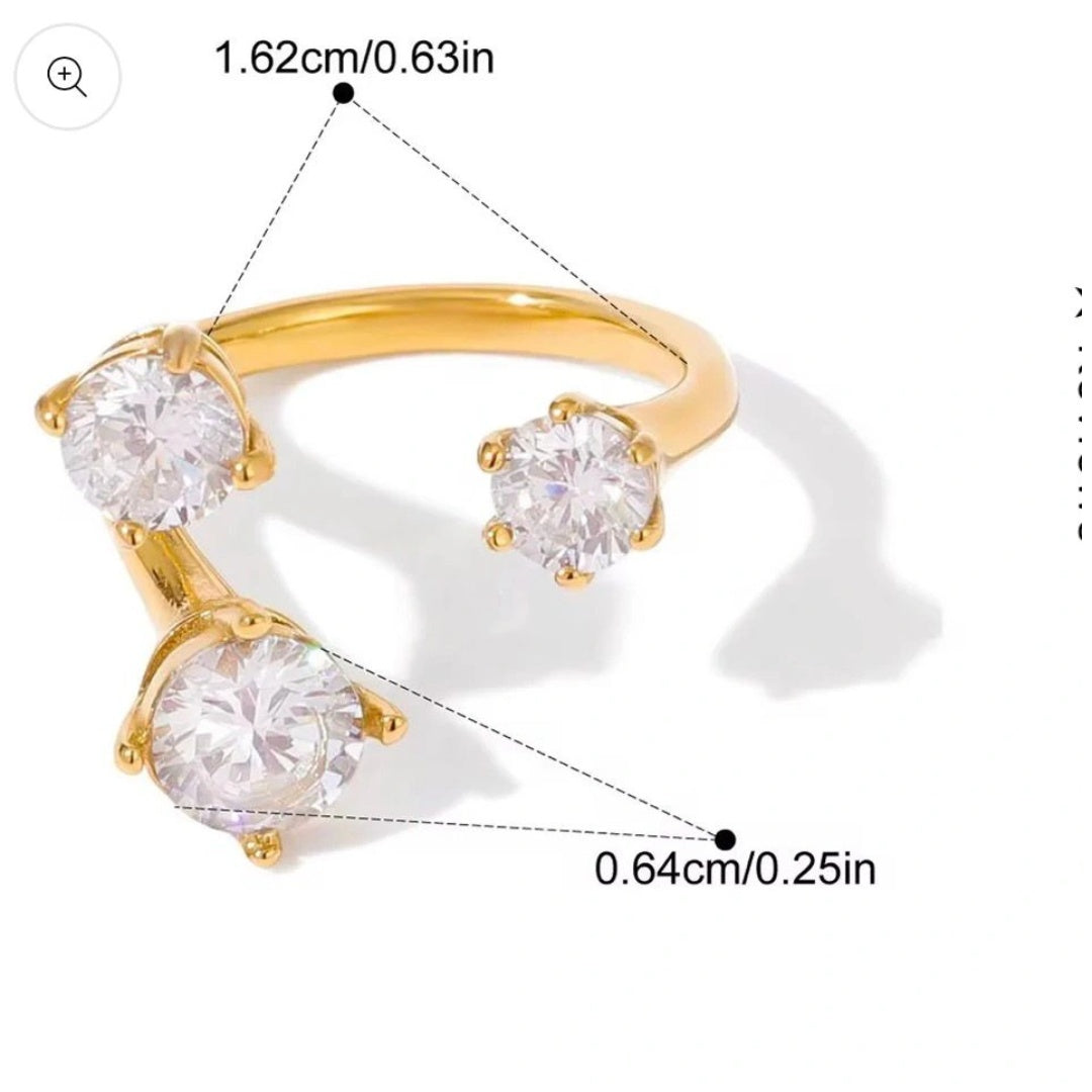 Triple Diamond Glow Ring