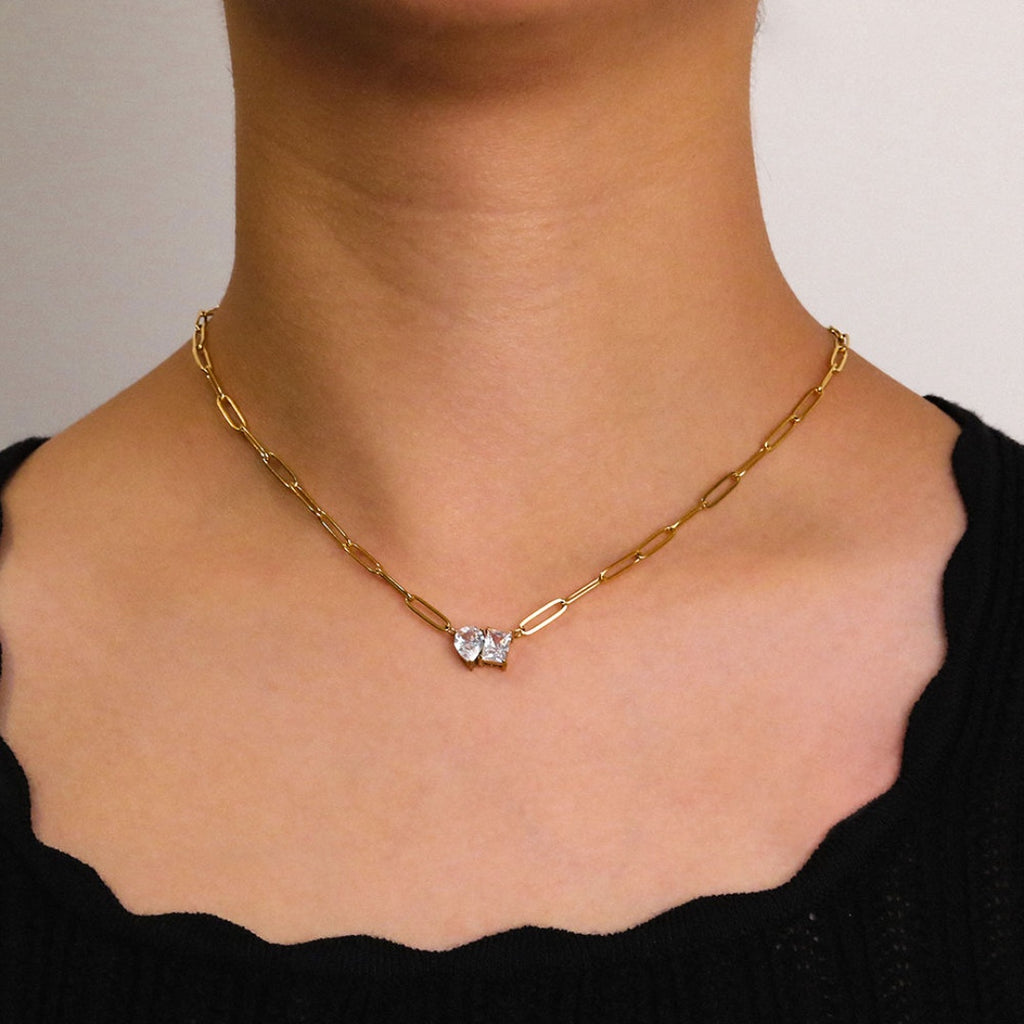 Twin Spark Necklace