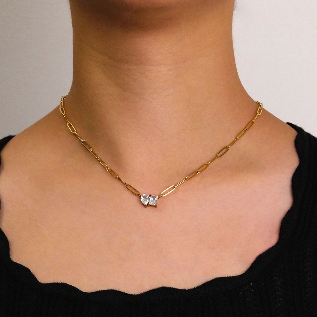 Twin Spark Necklace