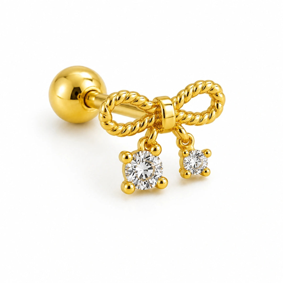 Twinkle Bow Stud
