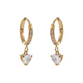 Velora Crystal Heart huggies