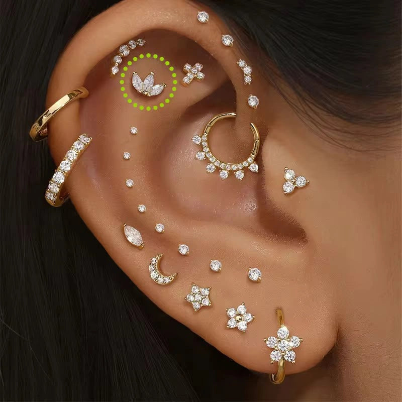 3 Petal Stud