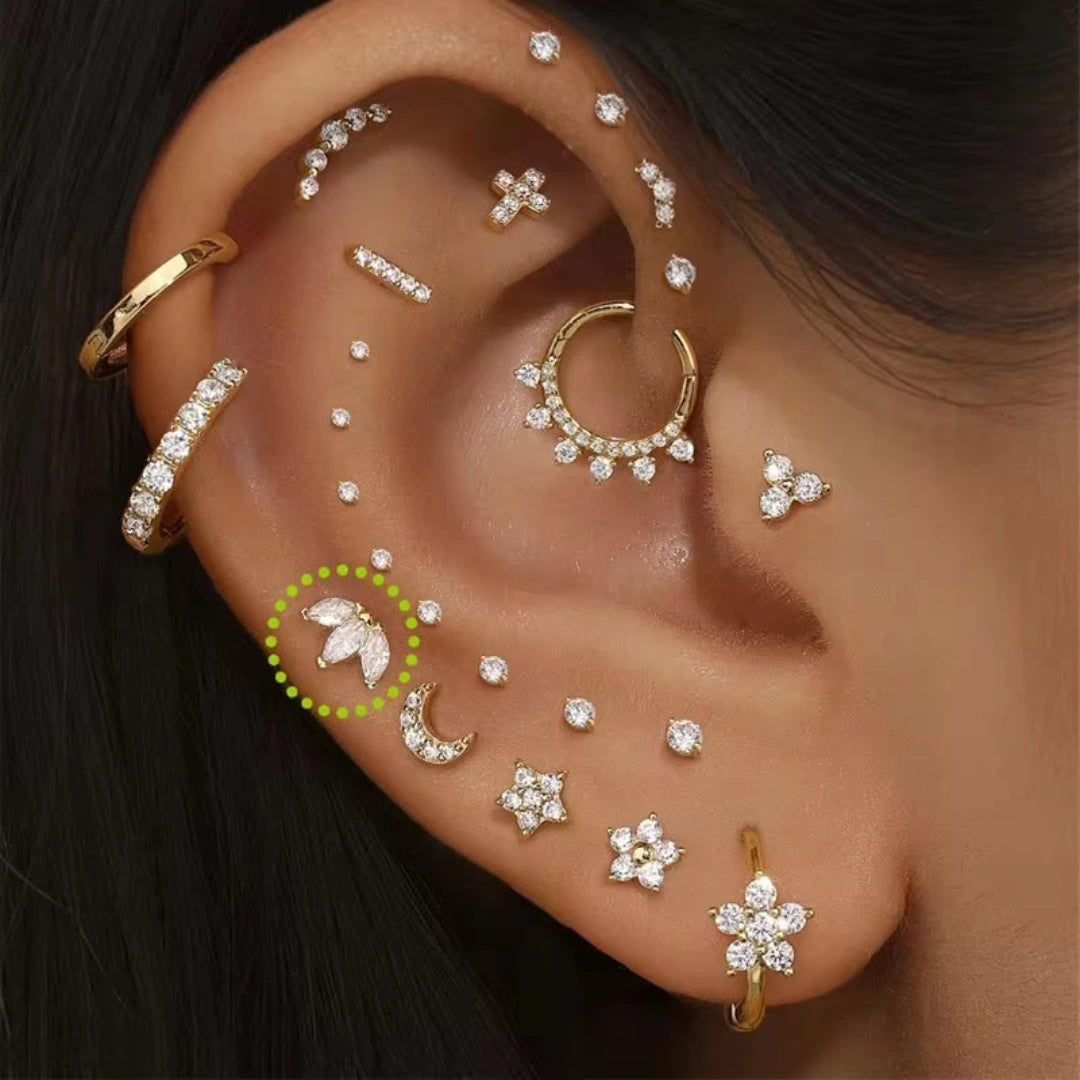 3 Petal Stud