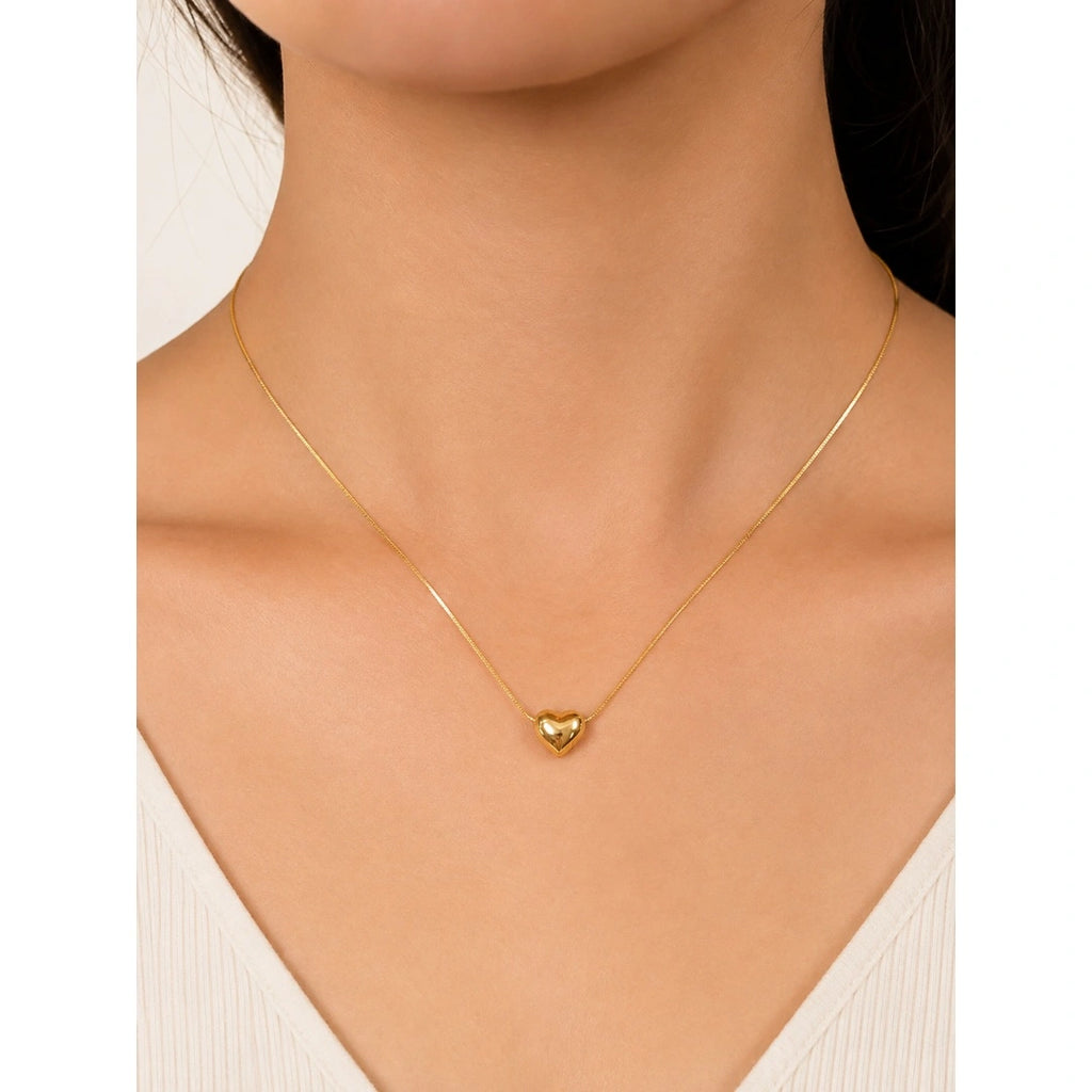 Puffy Heart Necklace